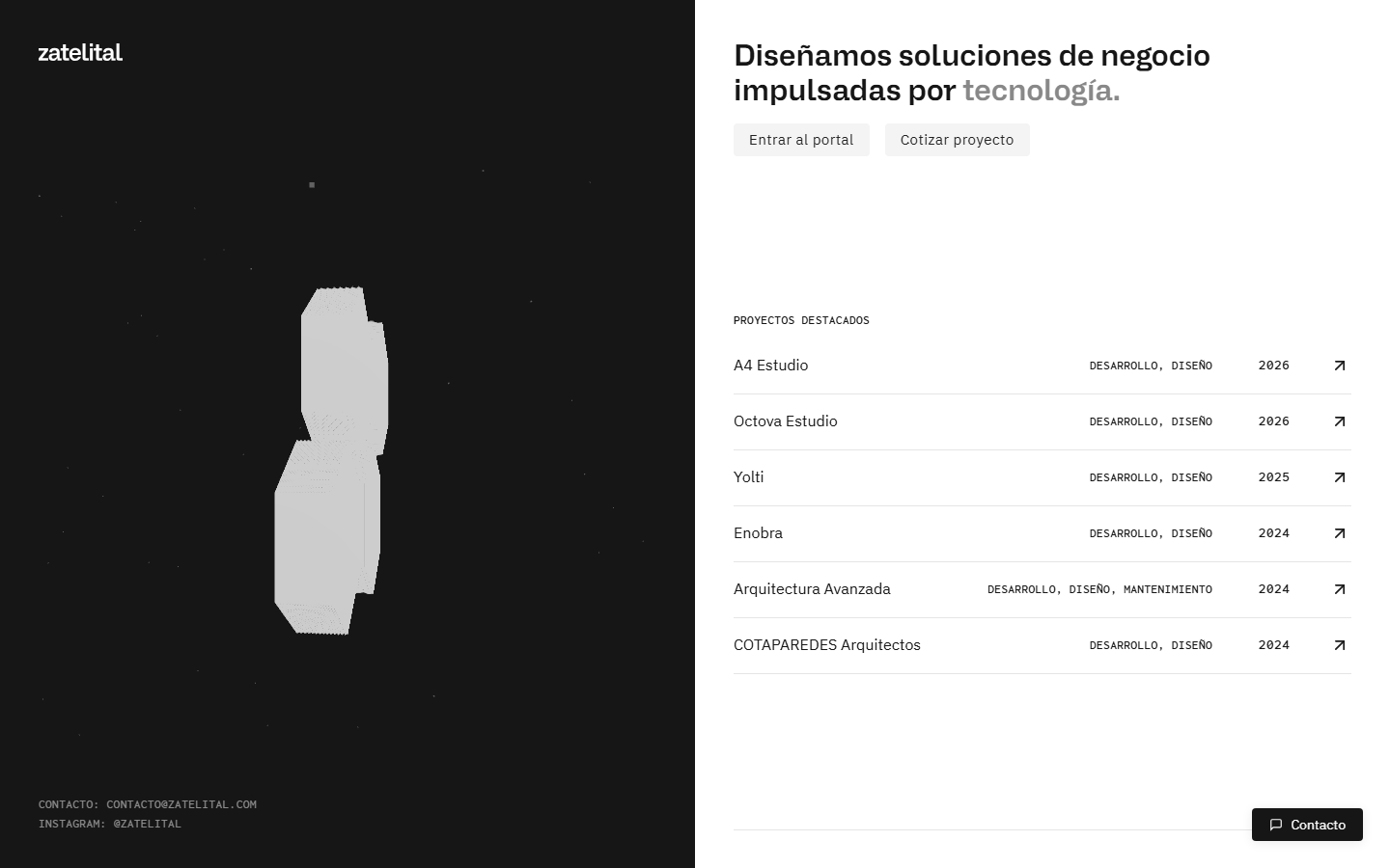 Una página web abierta en el navegador, lista para capturarse.
